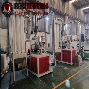 LDPE LLDPE Rotomoulding Plastic Pulverizer With SKD-11 Disc Blades
