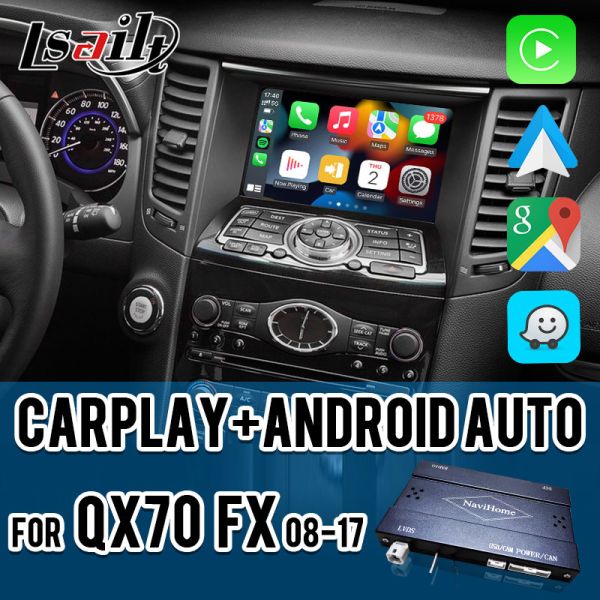Quality Lsailt CarPlay Interface for Infiniti QX70 FX50 FX35 FX37 2011-2018 Android Auto Decoder, Pin to Pin Installation wholesale