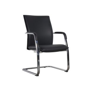 Executive Office Guest Chairs No Wheels Chrome SS ODM BIFMA