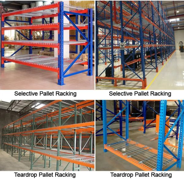 B33 Warehouse Standard Size Flare Waterfall Welded Galvanized Steel Metal Storage Wire Mesh Decking for Pallet Racking