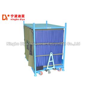 Simple Operation Stainless Steel Trolley Cart Customized For Warehouse
