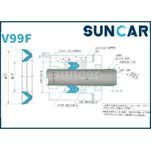 V-shaped Seals For V99F Rod And Piston Seal
