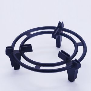 Black Round 255mm Diameter Pan Supports with Three Supports