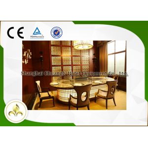 Pipeline Natural Gas Oval Shape Teppanyaki Grill Table Ten Seats