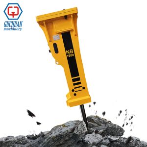 Cheap Guchuan Atlas MB1500 / NB1500 1500Kg Silenced Box Type Hydraulic Jack Breaker Hammer for Excavator 18-25Tons 135mm Chisel for sale
