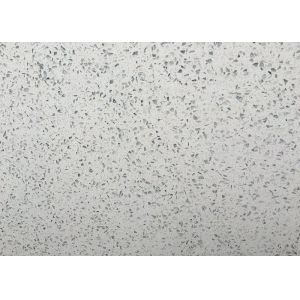 Sparkling White Quartz Countertop With Mirror Flecks Cut To Size For Slab