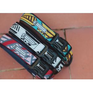 Personalized Elastic Padded Neoprene Dog Collar And Lead With Nameplate