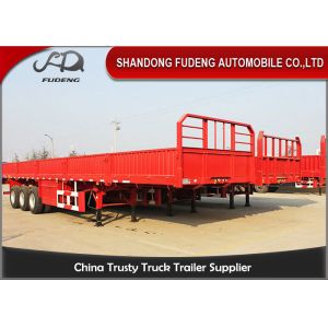 Fodder delivery 12 tires side wall semi trailer detachable fence 40 ton
