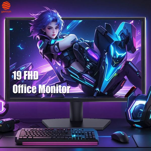 Quality 19” Gaming Monitor That Shines: QHD/UHD Resolution, IPS Panel & Lightning-Fast 180Hz Refresh Rate – Sleek Black Build, Space-Saving Design, Vibrant RGB Lighting, 99% sRGB Accuracy, HDMI/DisplayPort wholesale