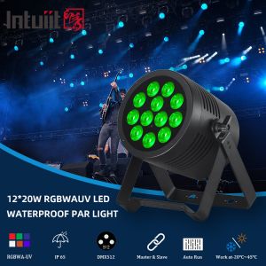 Cheap IP65 LED Par Light Waterproof IP65 Rated Outdoor 12x20W RGBWA-UV 6in1 Stage Light DMX512 for sale