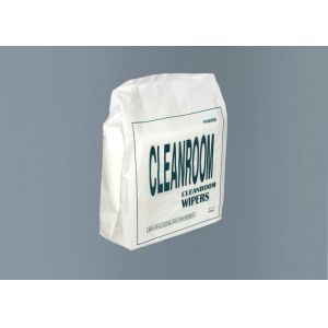 Polyester Cleanroom Wipes Low Abrasion Resistance Various Size Custom Shape