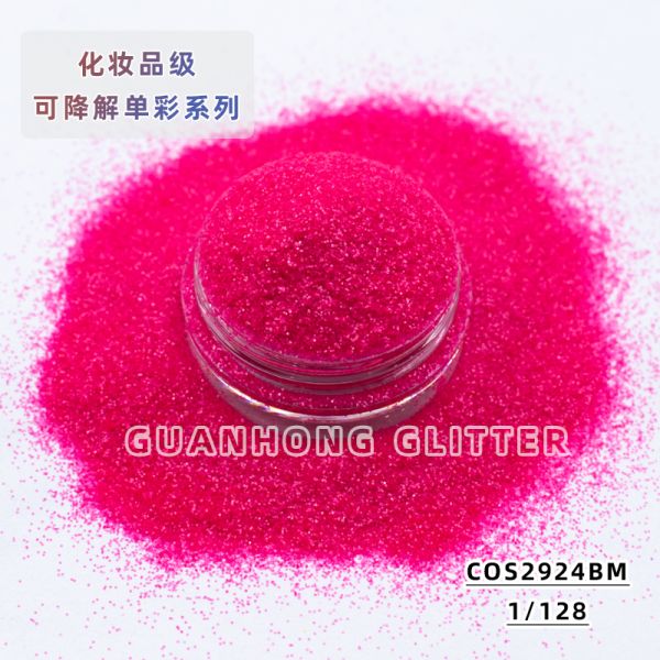 Christmas Plant Cellulose Biodegradable Glitter For Face Hexagonal High Degradation