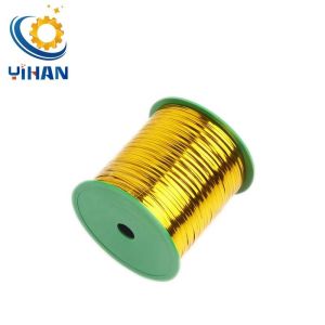 Iron Core Gold and Silver Cable Tie for Bread Packing Sealing Rope L 360m W 4MM