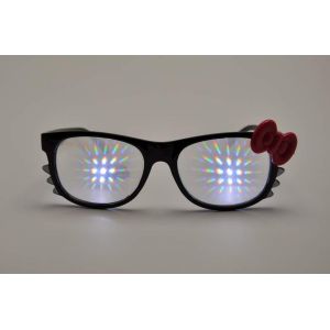 China Celebration Hello Kitty 3D Firework Glasses / Diffraction Lense Glasses on sale