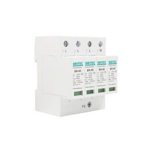 4P Surge Lightning Arrestor 60kA SPD AC275V Electrical Power Protection