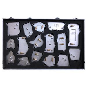 63 Pcs Automotive Adapter Kit For Transmission Flush Machine Sliver Color