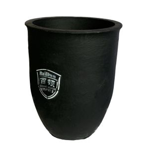 High Hardness Cylindrical Carbon Graphite Crucible Excellent Corrosion