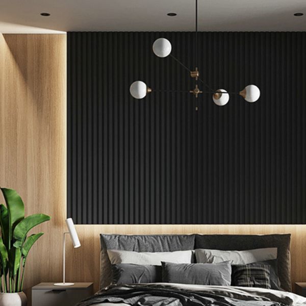 Customized Eco Friendly Indoor Irregular Grille Wpc Wall Panel 160x24 Cladding