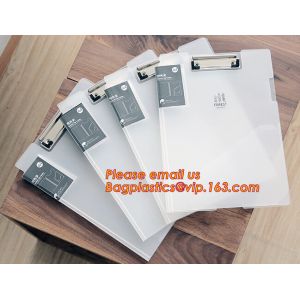 PP Material Document Pocket File Folder, A4 pp file folder, clear clip file