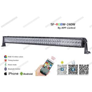 Cheap 41.5&quot; 240W Straight RGB LED Light Bar , Flood / Spot / Combo Beam 5D LED Light Bar 3w for sale