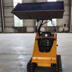 Powerful Engine Walk Behind Farm Skid Steer Mini Compact Track Loader