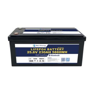 High Capacity Rechargeable 24V230AH LiFePO4 Lithium Battery with Smart BMS