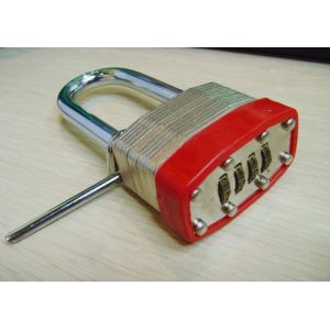 4 digit laminated combination padlock