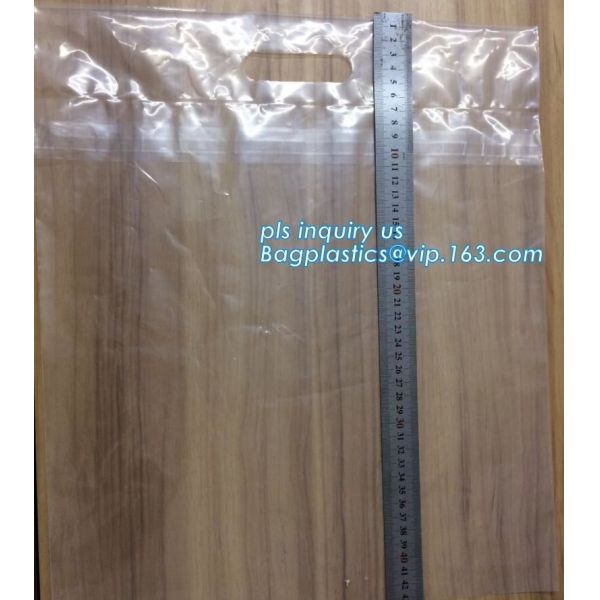 pe plastic resealable slider zipper bags, Eco-friendly Slider Zipper Flat