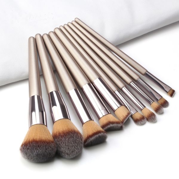 Wholesale Many Kinds of Make Up Brushes Ten Pieces One Bag for Women Make Up