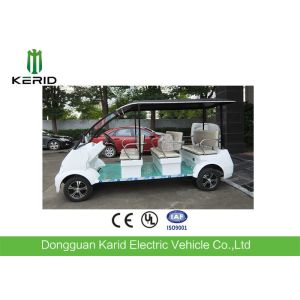 Cheap Fashion Style White DC Motor 4kW Electric Shuttle Bus Max Loading 8 Passengers for sale