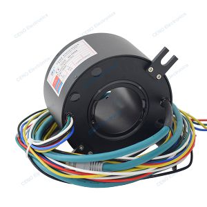 Through Hole Slip Ring with Electric Power & Ethernet Signal for Industry Robot