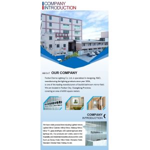 Wooden Frame Full Length Illuminated Mirror Custom Adjustable Lighting