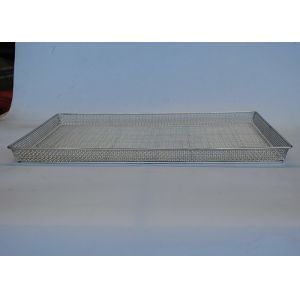 316 Stainless Steel 24 X 16 Wire Mesh Tray For Drying Seafood