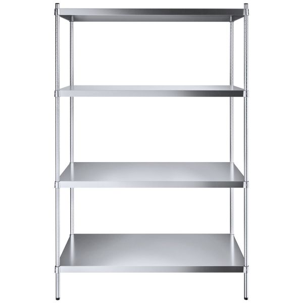 Quality 14'' Post Height 4 Tier Storage Unit , 445LBS Household Wire Shelving wholesale