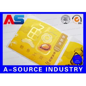 Gold foil Medicine Label Instruction Custom Pill Bottle Label For Pill Pot With