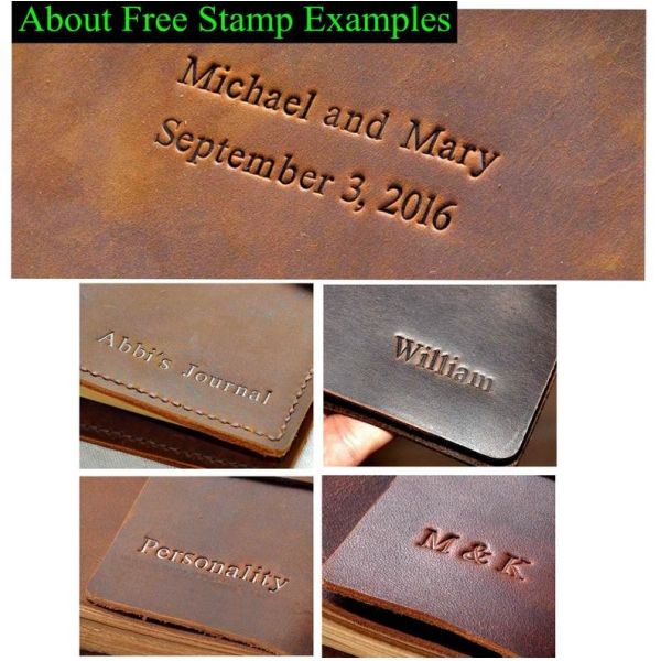 7 X 5 Inches Travel Journal Notebook Antique Handmade Design Embossed Logo