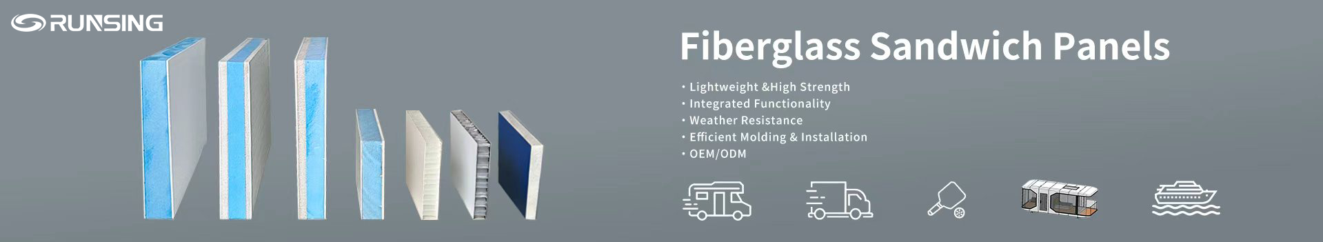 Durable Thermal-Insulated FRP Sandwich Panel High-Quality Structural Panels