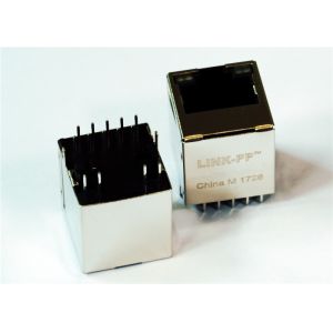 XRJV-S-01-8-8-1 Vertical RJ45 Jack 8P8C Shielded Green- Yellow LED, LPJE651