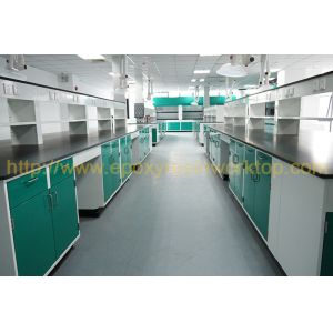 Corrosion protection laboratory bench top with repairable lab countertops black