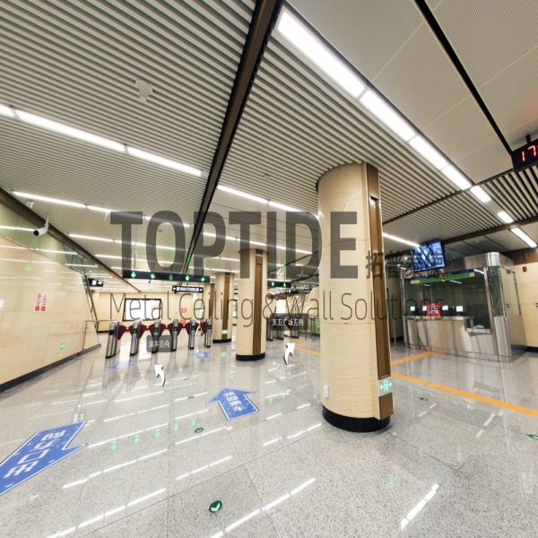 Custom Made Metal Suspended Linear Aluminium Drop Down Ceiling Grid