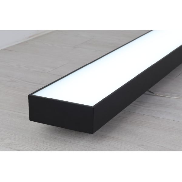 Black Aluminum Profile for LED light bar,LED Linear strip Light suspended office lighting