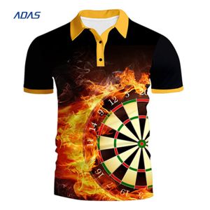 Sweat Wicking Polyester Zipper Dart Team Shirts With Pocket Personalised