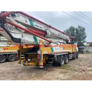 Hb62K 62 Meter Second Hand Concrete Pump Truck with Vibrating Amplitude of 2.6mm