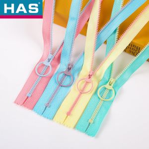 Open End Plastic Zippers Smooth Coloured Zippers Nickel Free