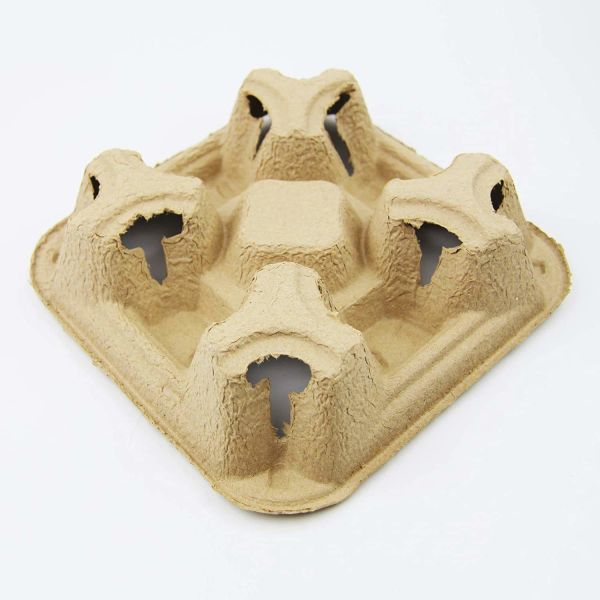 Disposable Cup Holder for Hot or Cold Drinks 2cups 4 Cups Drink Carrier with