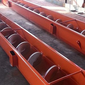 1~100m Length Automated Carbon Steel Shaftless Screw Conveyor For Cement Grain