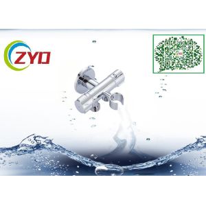 2WAY T-adapter Brass Nickle Brushed Handheld Water Flow Adjustable Shower Faucet