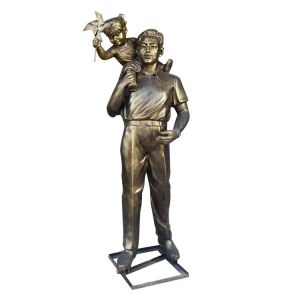 Art Bronze Couple Statue Metal Female Sculpture With High Durability