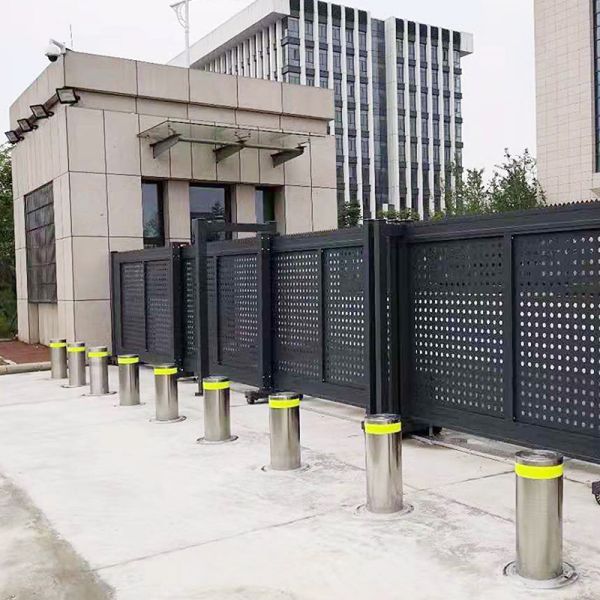 Quality Speed 2s Rise Stainless Steel Pipe Bollards H 800mm PLC Control wholesale
