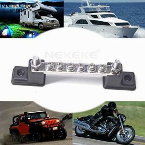6P 150A Marine Power Bus Bar Copper Nickel Boat Power Distribution Block With